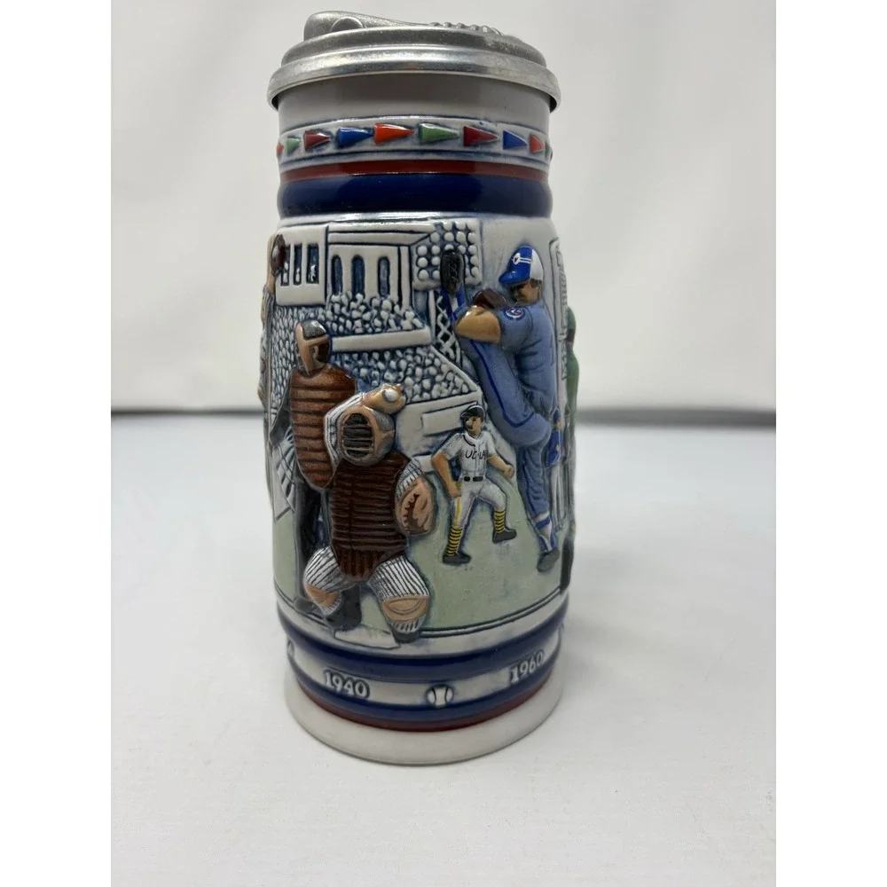 Avon Great American Baseball Beer Stein Collection Handcrafted in Brazil, 1984
